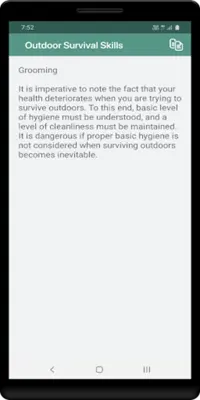 Outdoor Survival Skills android App screenshot 1